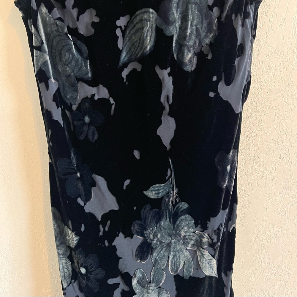 Vintage Benjamin A. Velvet Burnout Midi Dress - Picture 5 of 15